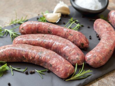 Beef, Garlic & Herb Sausages